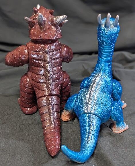 ゼロン＆ミドロン（マスダヤ復刻）「スペクトルマン」登場怪獣ソフビ２体セット ゼロン＆ミドロン（マスダヤ）「スペクトルマン」登場怪獣ソフビ