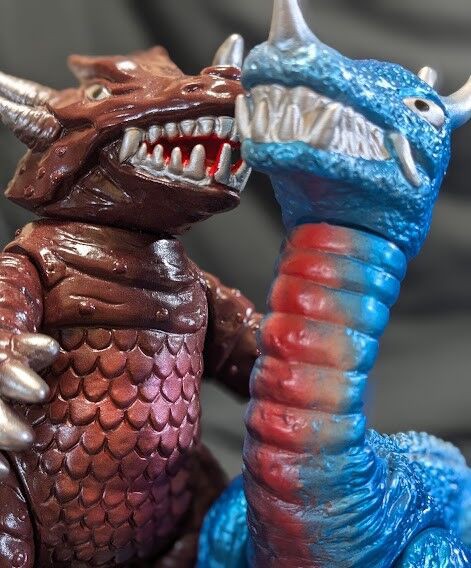 ゼロン＆ミドロン（マスダヤ）「スペクトルマン」登場怪獣ソフビ