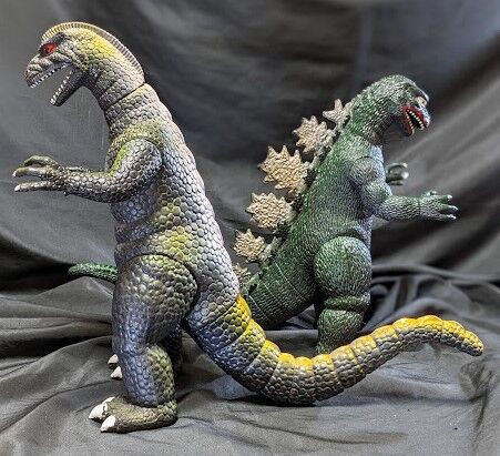 ゴジラ（インペリアル社）ゴム製フィギュア大小２体セット ゴジラ（インペリアル社・他）ゴム製フィギュア2体セット : 恐竜怪獣