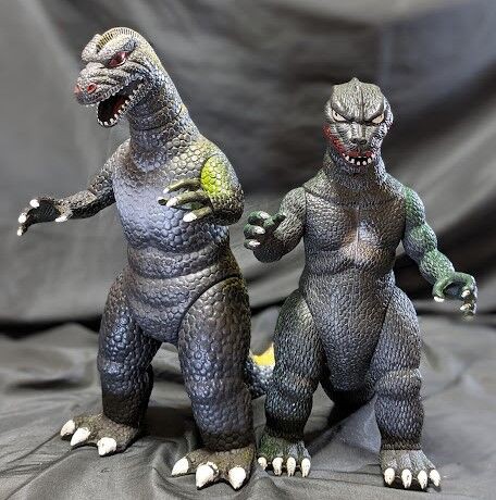 ゴジラ（インペリアル社・他）ゴム製フィギュア２体セット : 恐竜怪獣 