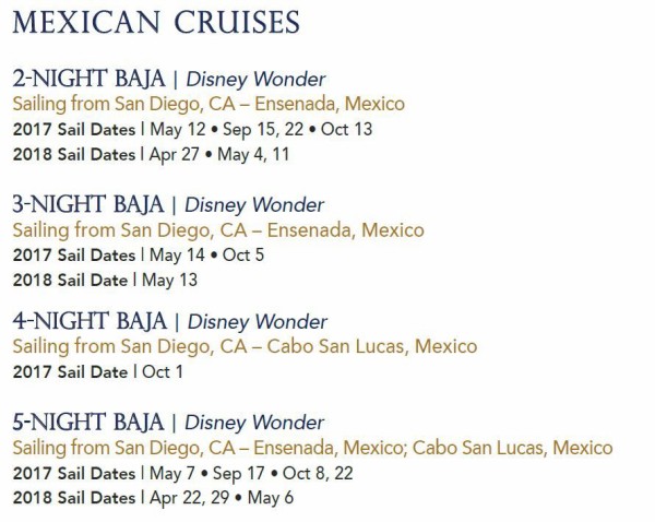 Disney Cruise Line 18年春の航路発表 空と海の旅がしたい