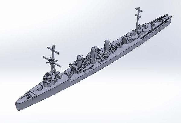UVレジン版、天龍型軽巡洋艦原型製作記（その5） : DAMEYA＠1/144