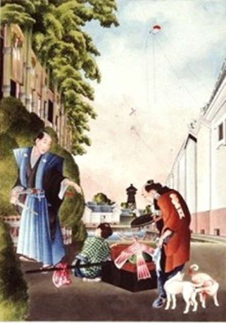 ①オランダ博物館所蔵の作者不詳の絵画が北斎の肉筆洋画であると研究