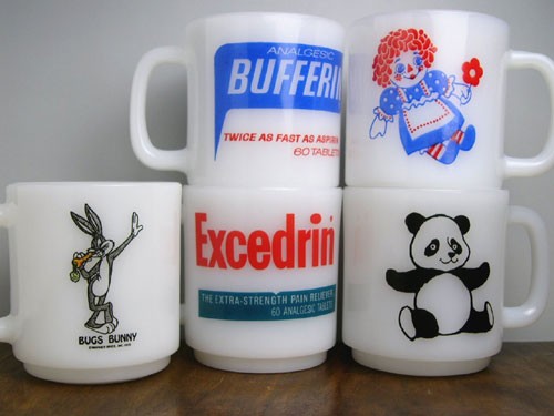 ☆グラスベイク 薬アドマグシリーズ バッファリンマグ ミルクガラス