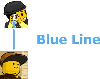 Twitterの 青い線 糸電話アイコン Decobo Log