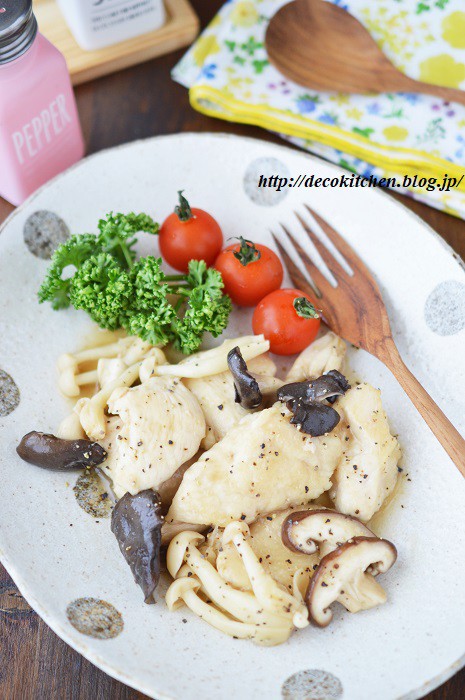 フライパンで簡単 節約にも 鶏むね肉ときのこのバターぽん酢炒め Decoの小さな台所 体にやさしい妄想料理レシピ 薬膳メモ付き Powered By ライブドアブログ