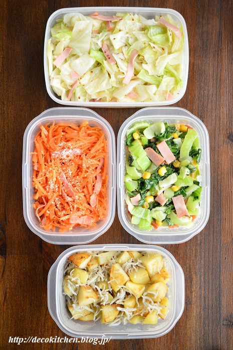お弁当用に副菜を4品作り置きしました レンチンで2品 フライパンで2品 Decoの小さな台所 体にやさしい妄想料理レシピ 薬膳メモ付き Powered By ライブドアブログ