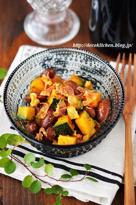 電子レンジで簡単 作り置きに かぼちゃと金時豆のマリネ カレー風味 Decoの小さな台所 体にやさしい妄想料理レシピ 薬膳メモ付き Powered By ライブドアブログ