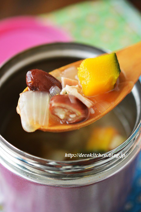 ほっこり スープジャーで かぼちゃと金時豆の和風スパイシースープ Decoの小さな台所 体にやさしい妄想料理レシピ 薬膳メモ付き Powered By ライブドアブログ