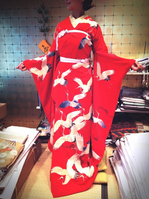 引き振り袖 アンティーク 素敵なアンティーク振袖入荷いたしました！ : KIMONO KAGUYA