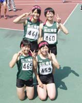 女子1600mリレー 大会新記録で優勝 松江商業高校からのお知らせ