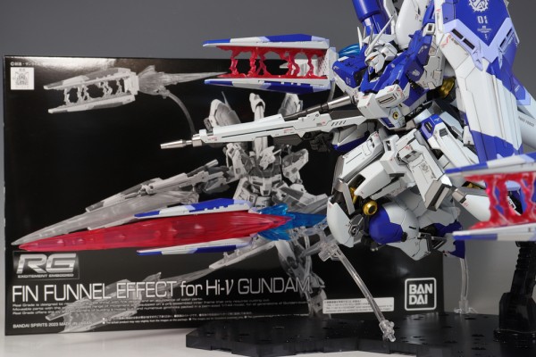 RG RX-93ν2 Hi-νガンダム＋ハイメガバズーカ、フィンファンネルセット RG Hi-νガンダム用 フィン・ファンネルエフェクト : デンデロの消失