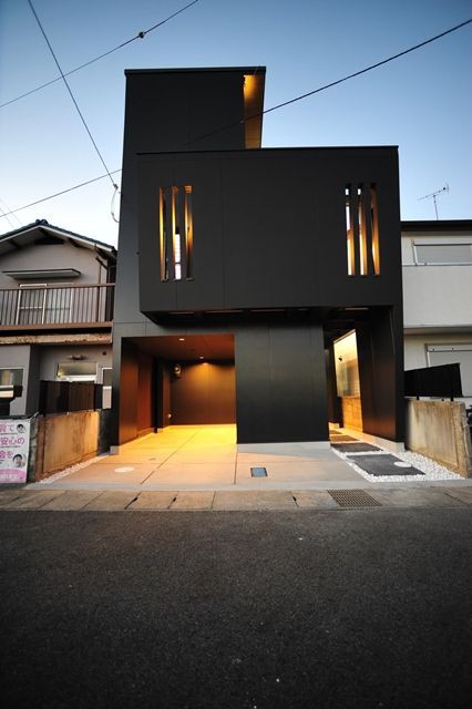 施工例 狭小注文住宅 京都市滋賀でモダンなデザインの家づくり 注文住宅を建てるならデザインファースト一級建築士事務所にお任せ下さい