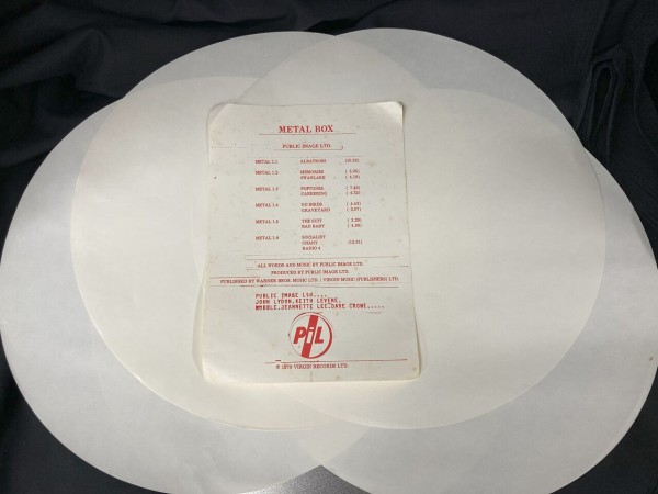 PUBLIC IMAGE LTD (P.I.L.) / METAL BOX (METAL1)入荷！！ : ディスク