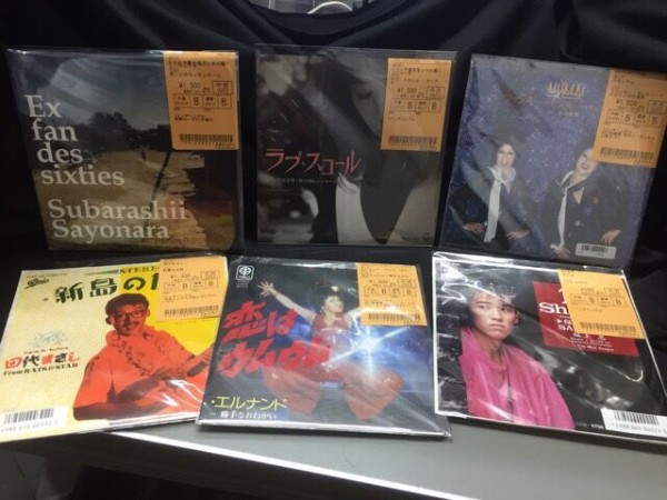 JAPANESE 中古7INCH 入荷！！ カルトGS再発系多数 台風クラブ、ス