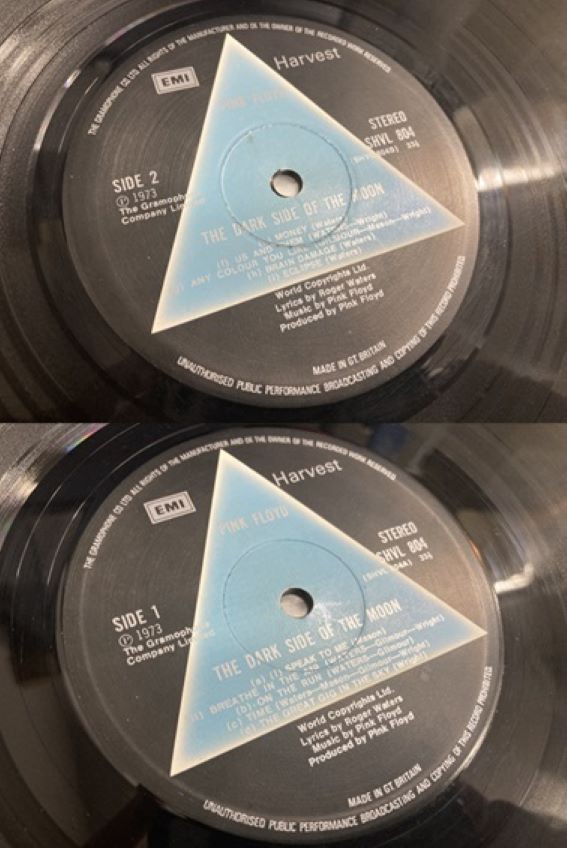 PINK FLOYD『DARK SIDE OF THE MOON』UK-ORIGINAL他、PROGRE中古