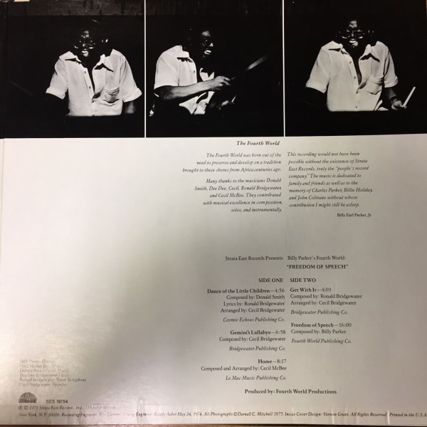 まさかのキャンセル出ました!! BILLY PARKER'S FOURTH WORLD / FREEDOM