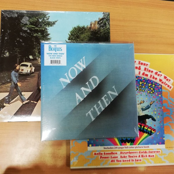 BEATLES NOW AND THEN 10インチ(未開封)入荷。ほかにもUS盤レコード未