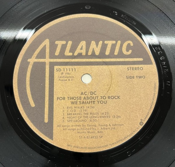 5/28(水)AC/DCの名盤『For Those About To Rock We Salute You』各種