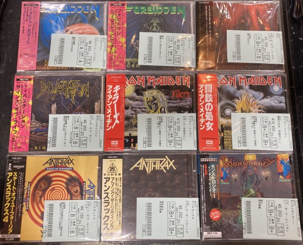 8/13(火)廃盤・レア盤あり！METAL新着中古CD300枚以上放出 