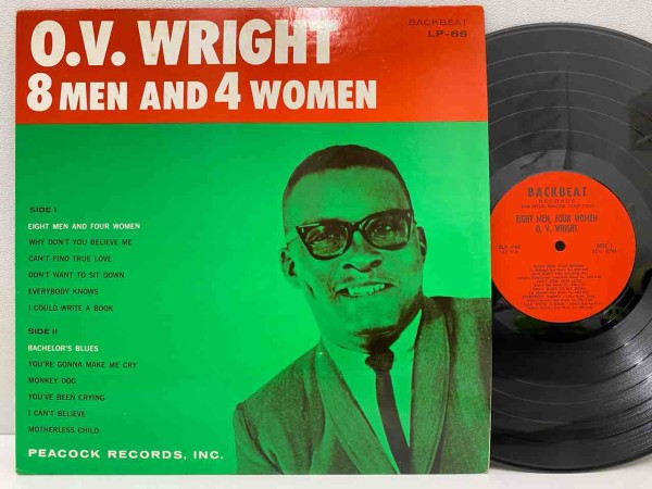 LPレコード【O.V. WRIGHT】1989年発売初回国内盤帯付きP-VINE O.V. Wright / 8 Men And 4 Women (LP), P-Vine | 中古レコード