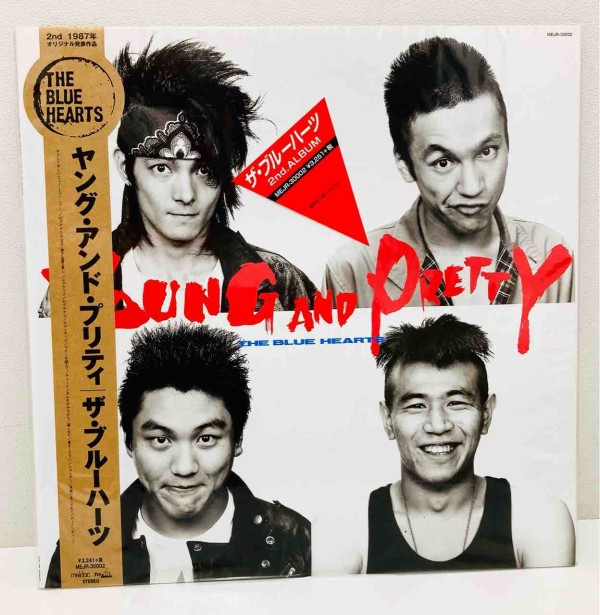 THE BLUE HEARTS レコード　再発盤　ヤケあり THE BLUE HEARTS レコード 再発盤 ヤケあり