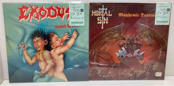 スラッシュメタル】オリジナル盤を中心にスラッシュメタル中古レコード