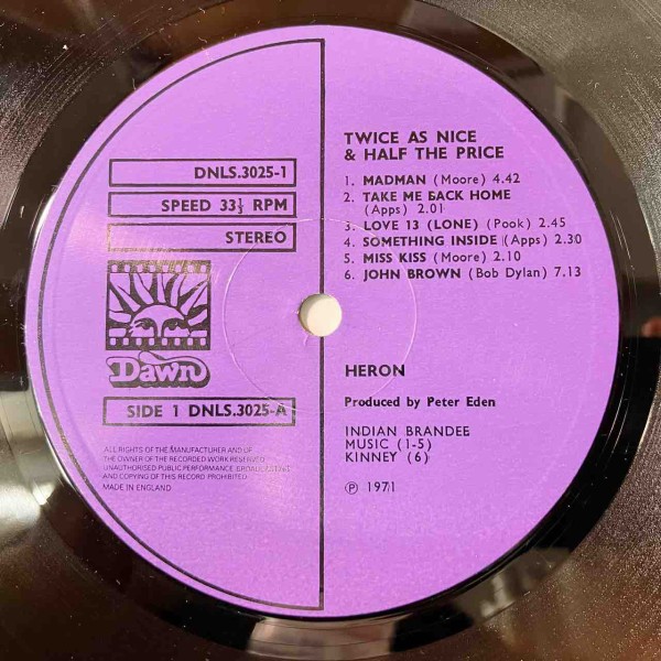 HERON」「HAWKWIND」「BEATLES」激レアUKオリジナル盤 入荷いたしまし