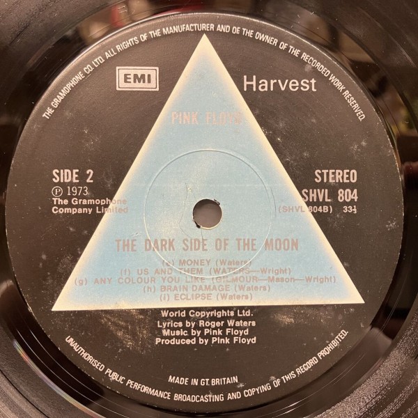 Pink Floyd   レコード PINK FLOYD / The Dark Side Of The Moon (LP) / Harvest
