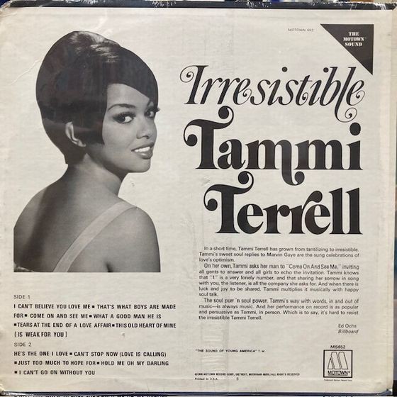 ◎7/19(金) TAMMI TERRELL「IRRESISTIBLE」未開封品2枚出展
