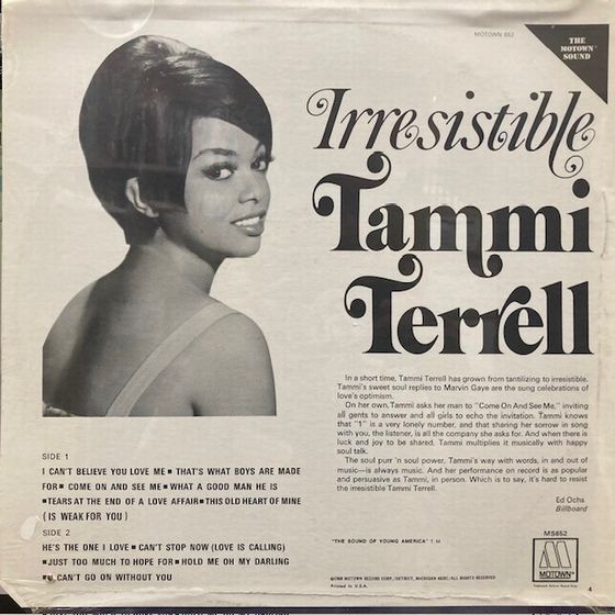 Tammi Terrell Irresistible レコード　　そ超レア盤 Tammi Terrell / Irresistible Tammi Terrell (LP) / Motown 1968 US