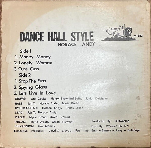 中古/レゲエ】HORACE ANDY『DANCE HALL STYLE』WACKIE'S最高傑作とも