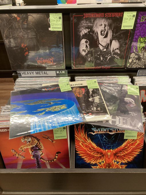 7/31(木) METAL中古レコード新入荷情報】NWOBHM、GLAM METAL