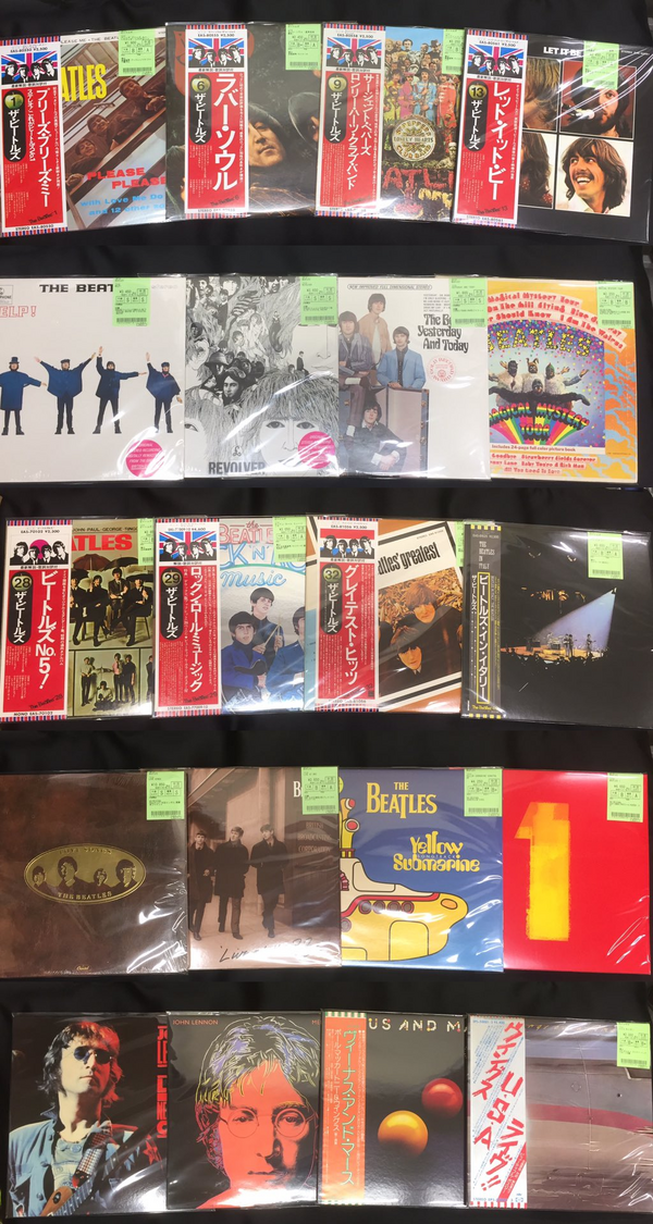 木 ROCK中古RD新入荷情報ビートルズのレコードが大入荷