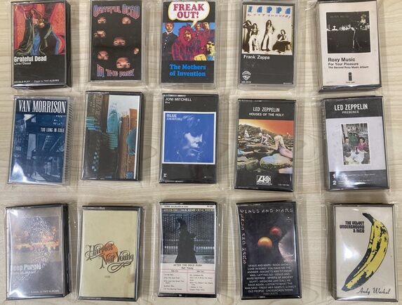 1/6(火)クラシックロック輸入カセットテープ100本以上放出しました