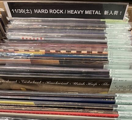 11/30(土) HARD ROCK / HEAVY METAL 中古レコード約50枚入荷