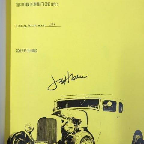 BECK ポスター 直筆サイン入りSOLDOUT!! JEFF BECK直筆サイン入！350部