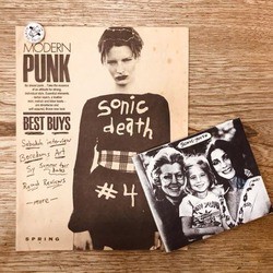 希少Sonic Youth ファンジン sonic death バッジCD