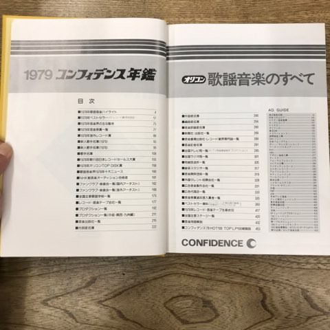 超稀少!!】「コンフィデンス年間1979 オリコン歌謡音楽のすべて」入荷しました!!! : ディスクユニオンシネマ館・ブックユニオン新宿