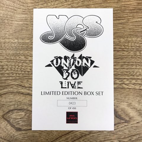 2022/8/27(土)【YES】「ユニオン30ライヴ:『結晶』ツアー30周年記念