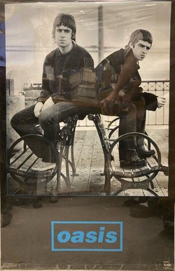 希少　oasis ©1995年　フラッグポスター　初期メンバー 希少 oasis ©1995年 フラッグポスター 初期メンバー