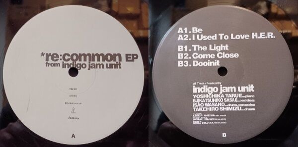 ◎indigo jam unit / re:common EP 中古レコード入荷！ : ディスクユニオン新宿ソウル・ダンスミュージックショップ