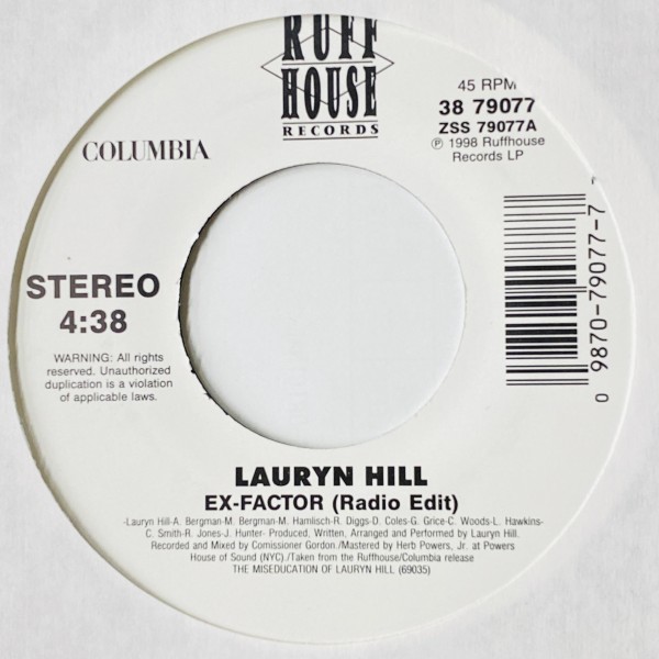 ローリンヒル　Ex-Factor(A Simple Mix) 超レア　7インチLaurynHill