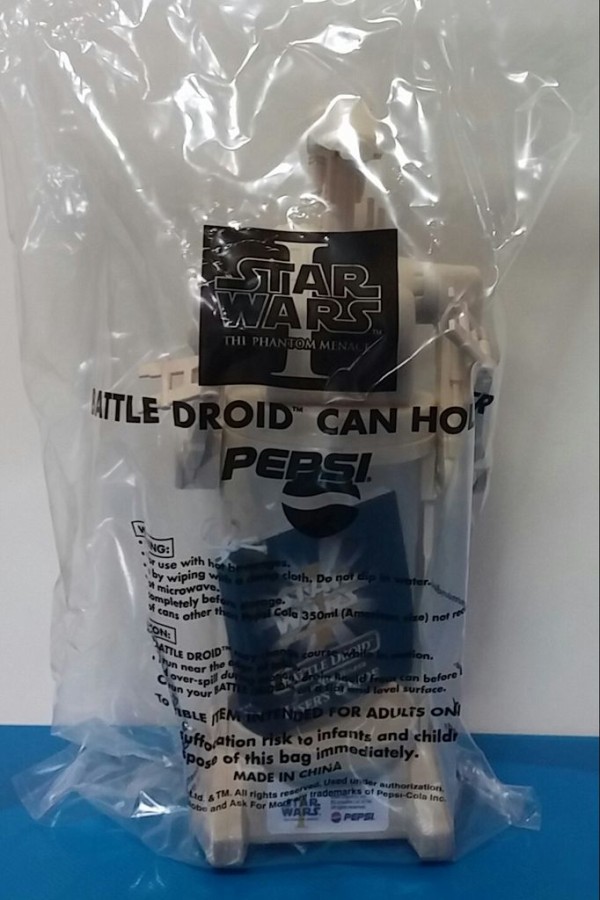 スター・ウォーズ バトルドロイド缶ホルダー PEPSI 懸賞 当選の限定品 新品 ペプシ スターウォーズ バトルドロイド缶ホルダー 非売品