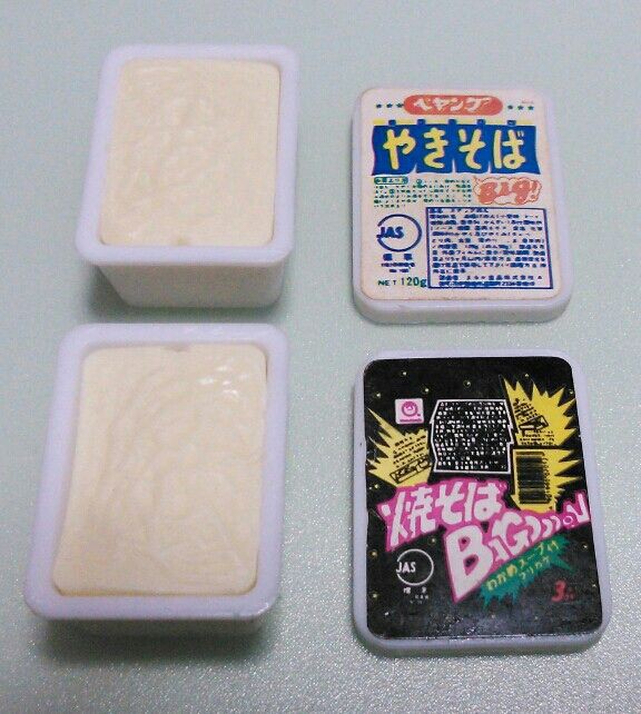 おもしろ消しゴム レトロ1 カップヌードル たこ端会議 : トレジャー