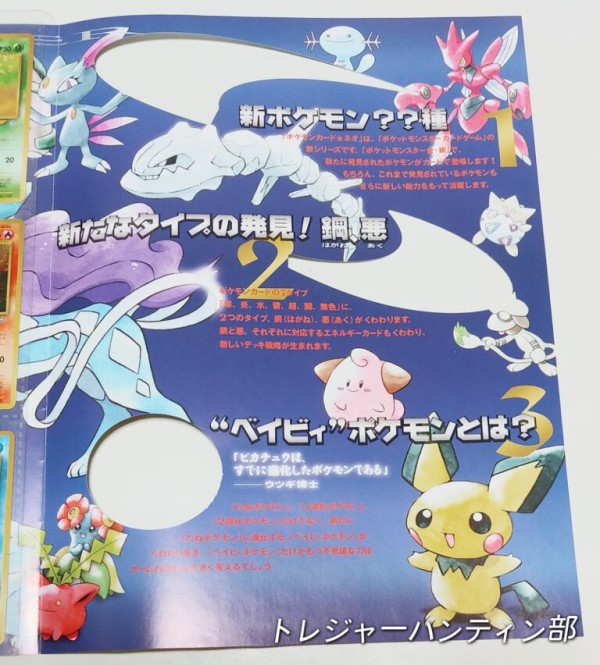 ポケモンカード★neo「金銀 新世界へ…」のスターターデッキ付属バインダー ポケモンカード☆neo 金銀 新世界へ バインダー付属 御三家進化