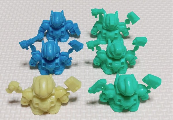 ガン消し パーツ 確認用 ガン消しのパーツの見分け方 パトレイバー 前編 ガシャポン戦士