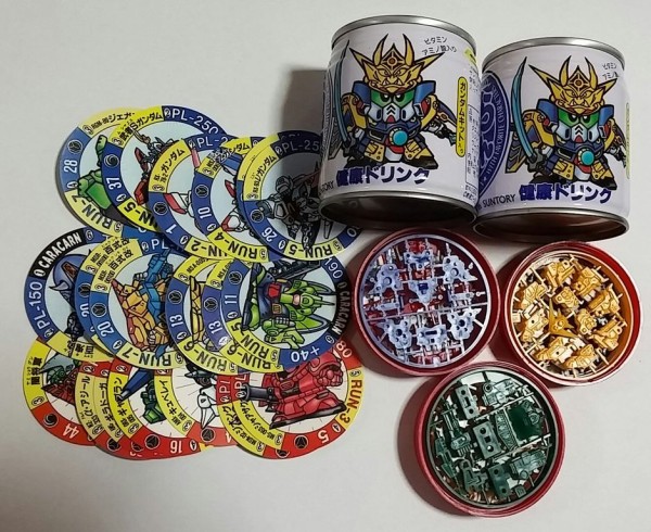 サントリー SDガンダム きゃらかーん キャラカーン 缶ジュース プラモ