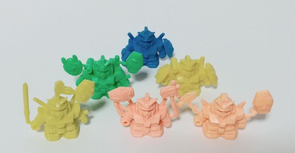 ガン消し パーツ 確認用 ガン消しのパーツの見分け方3 ガンダム系 パーツ 武器 違い SD