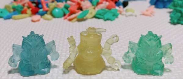 纏め開封&洗浄日記 SDガンダム ガン消し レアカラー クリアー